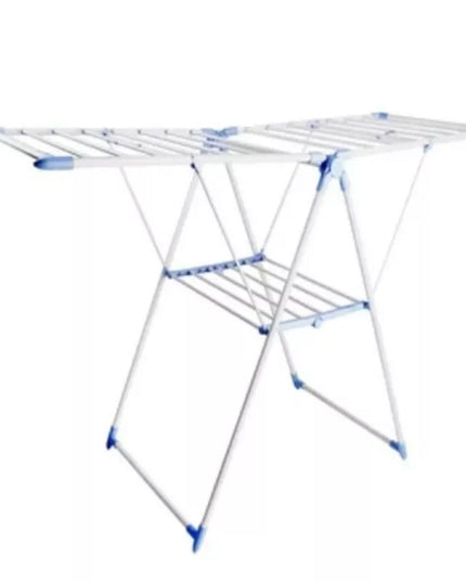 Tendedero De Ropa Plegable Rack 2 Niveles Útil Peq Espacio