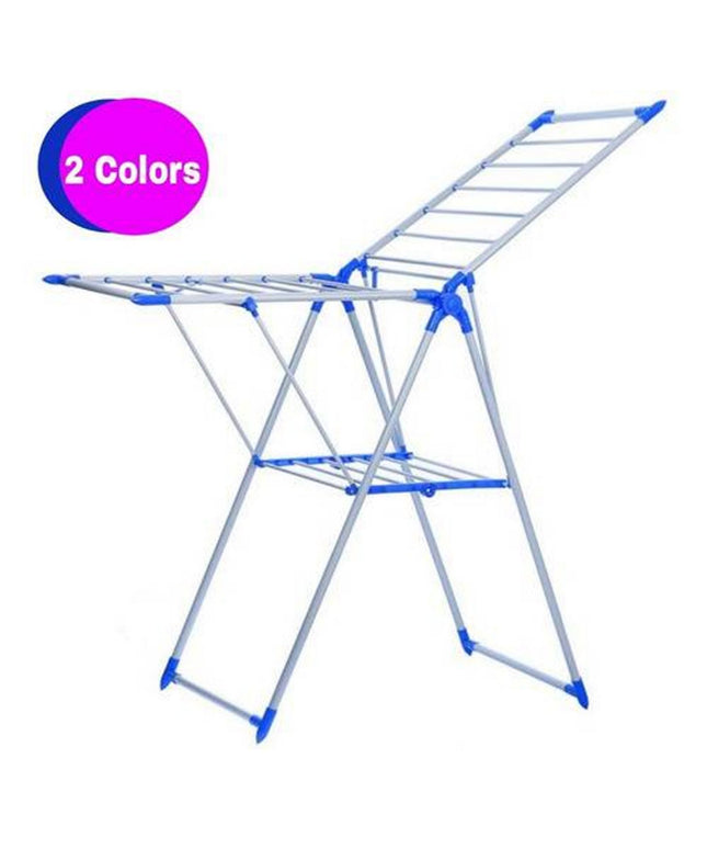 Tendedero De Ropa Plegable Rack 2 Niveles Útil Peq Espacio