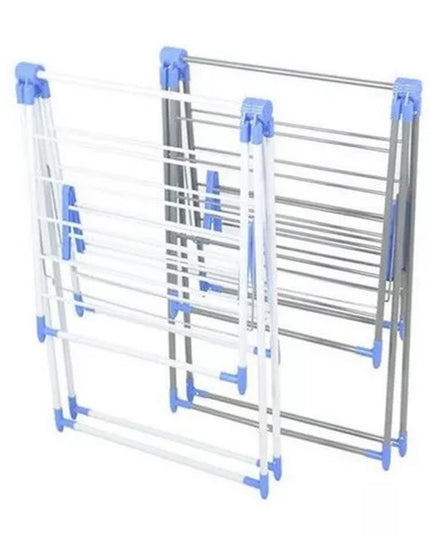 Tendedero De Ropa Plegable Rack 2 Niveles Útil Peq Espacio