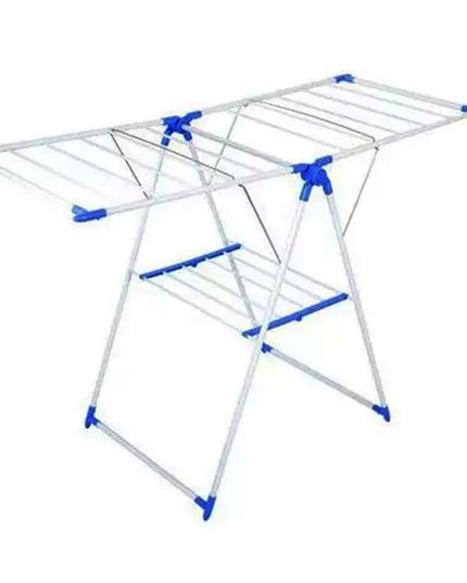 Tendedero De Ropa Plegable Rack 2 Niveles Útil Peq Espacio
