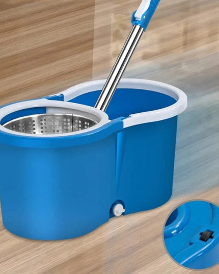 Mopa Trapeador Giratoria 360° Balde Canasto Y Dos Repuestos