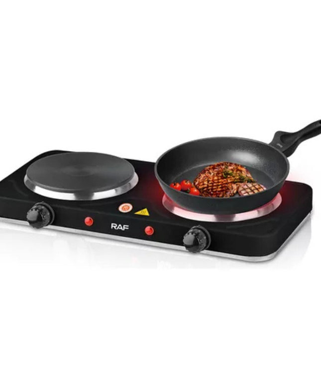 Cocina Electrica de Acero Inoxidable 2 Platos