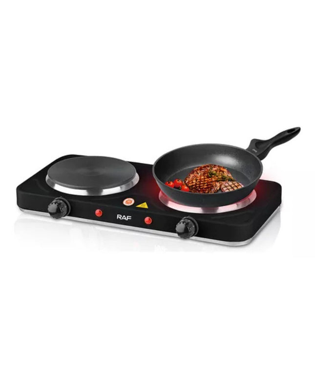 Cocina Electrica de Acero Inoxidable 2 Platos